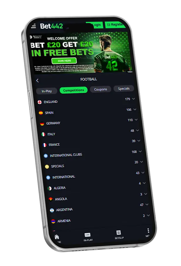 Bet442 - football betting
